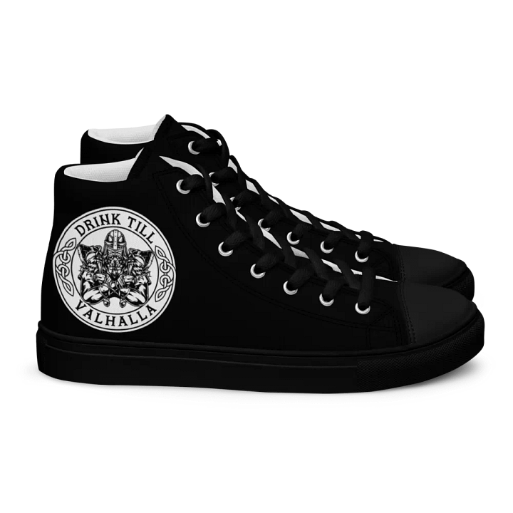 all black DTV hightops product image (2)