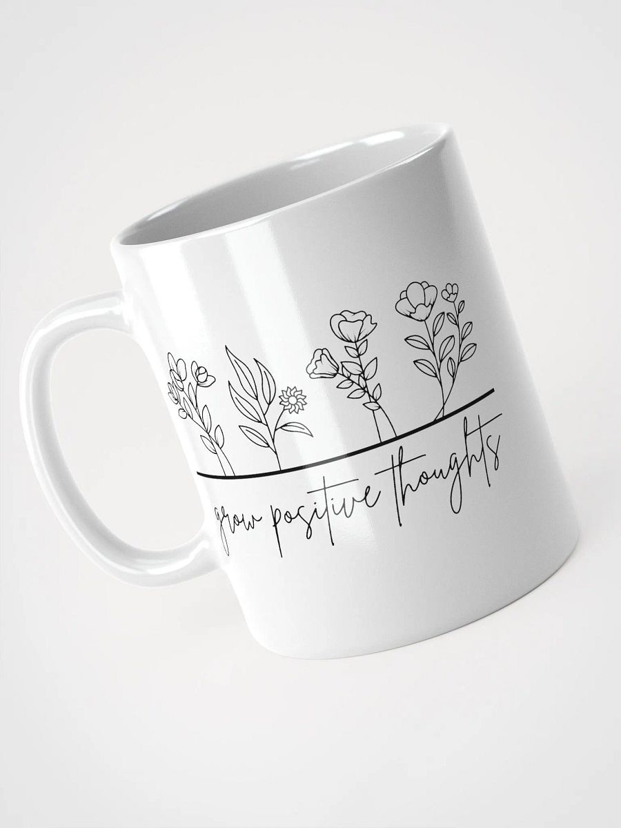 Grow Positive Thoughts White Glossy Mug product image (3)