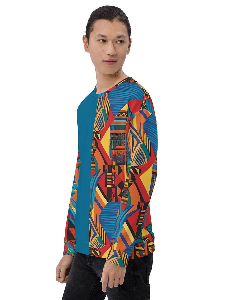 African-Inspired Pattern All-Over Print Recycled Unisex Sweatshirt product image (8)