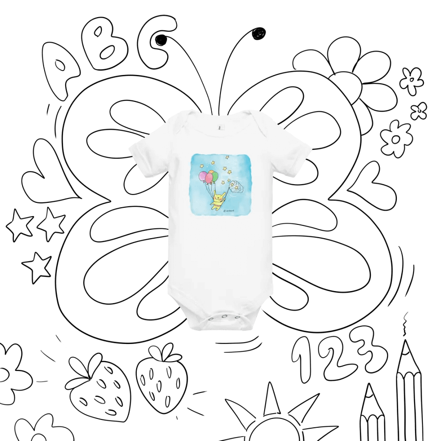 Starry Bunny Baby Onesie product image (8)
