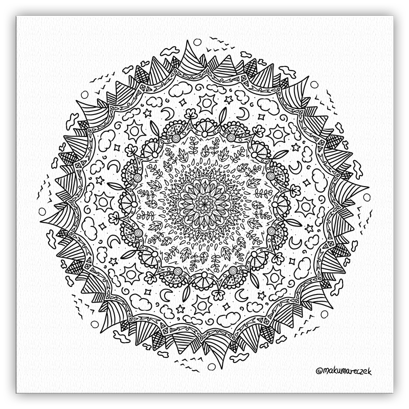 Fall Mandala - Coloring Page product image (1)