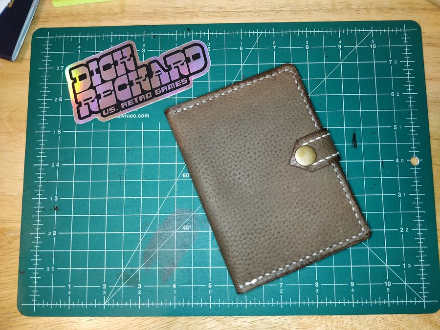 Brown Pebble Grain Passport Holder V1.0-C product image (1)