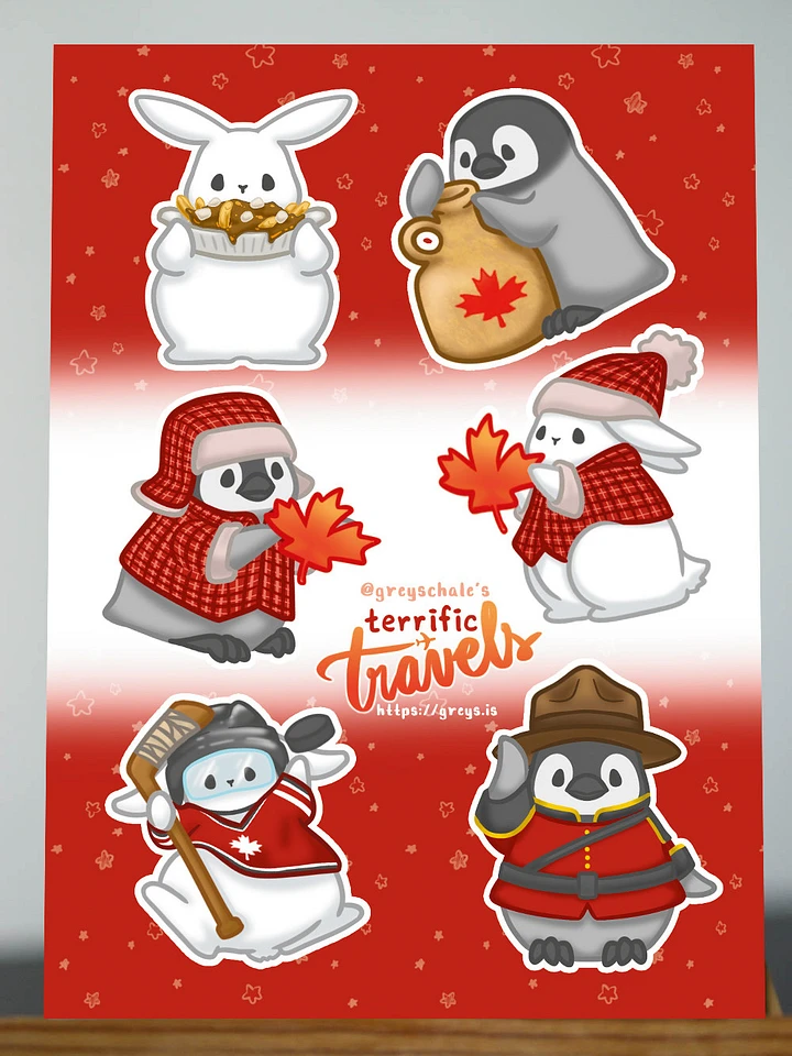 Terrific Travels - CANADA Sticker Sheet product image (1)