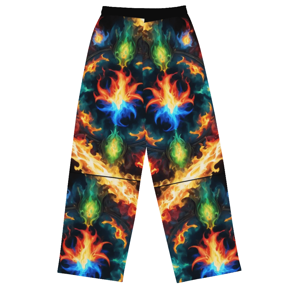 Inferno Blaze Unisex Wide-Leg Pants product image (2)