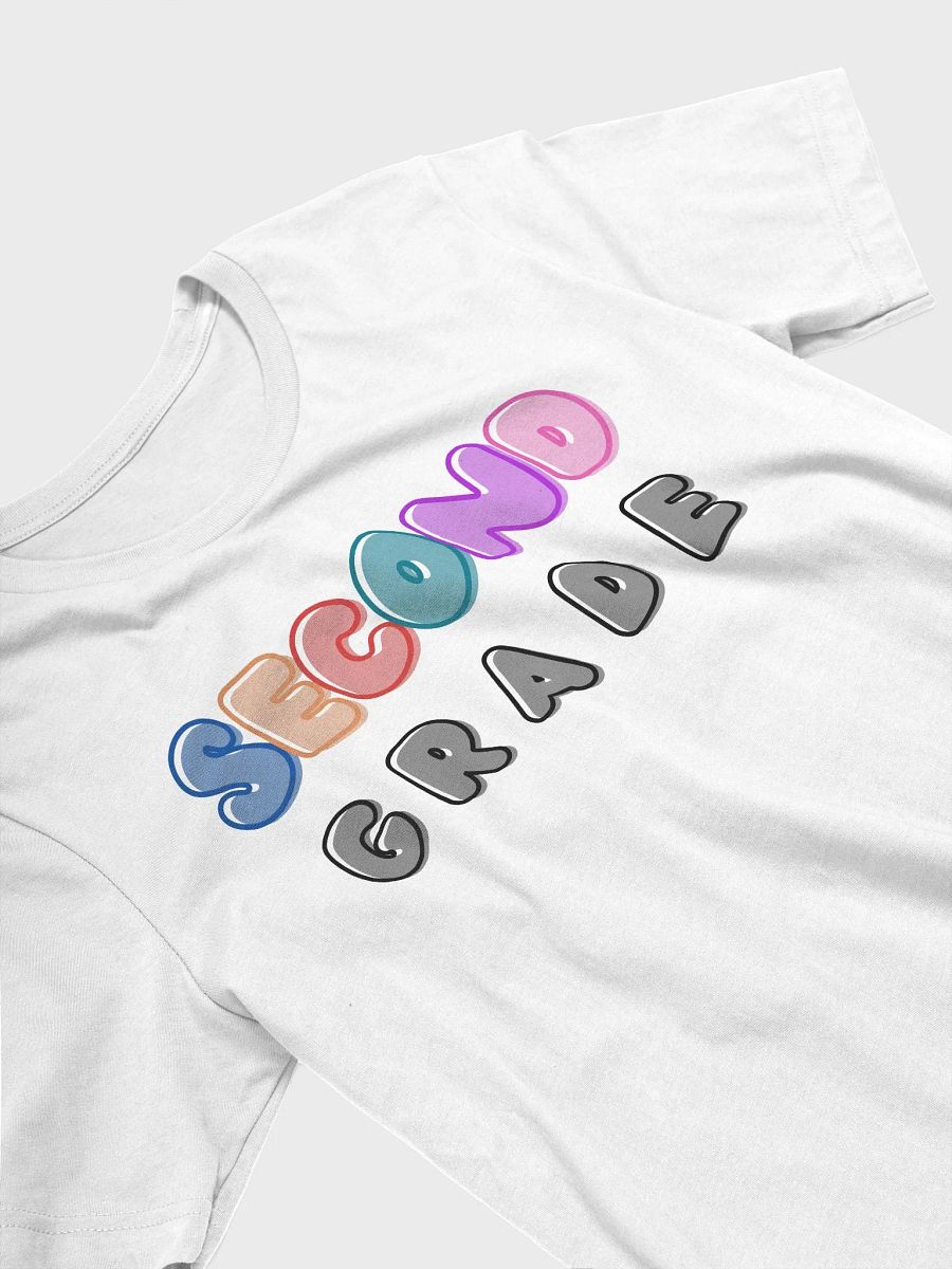 2nd Grade Teacher Bubble Letters Graphic T-Shirt product image (3)