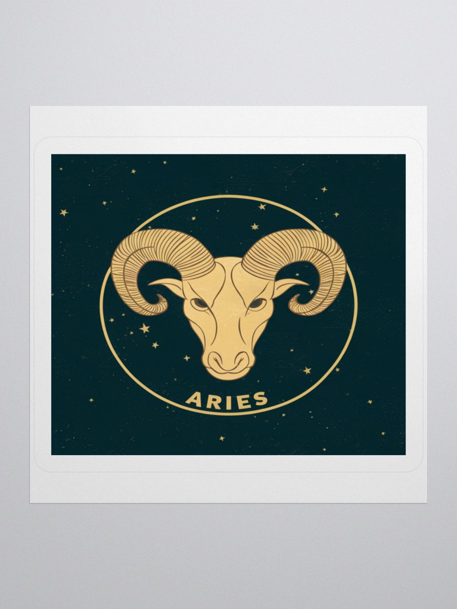 Aries Zodiac Kisscut Sticker - Exclusive Design by TDS Music product image (2)