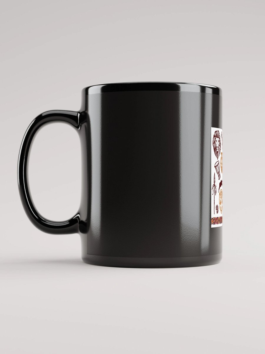 Beautiful black ceramic mug product image (11)