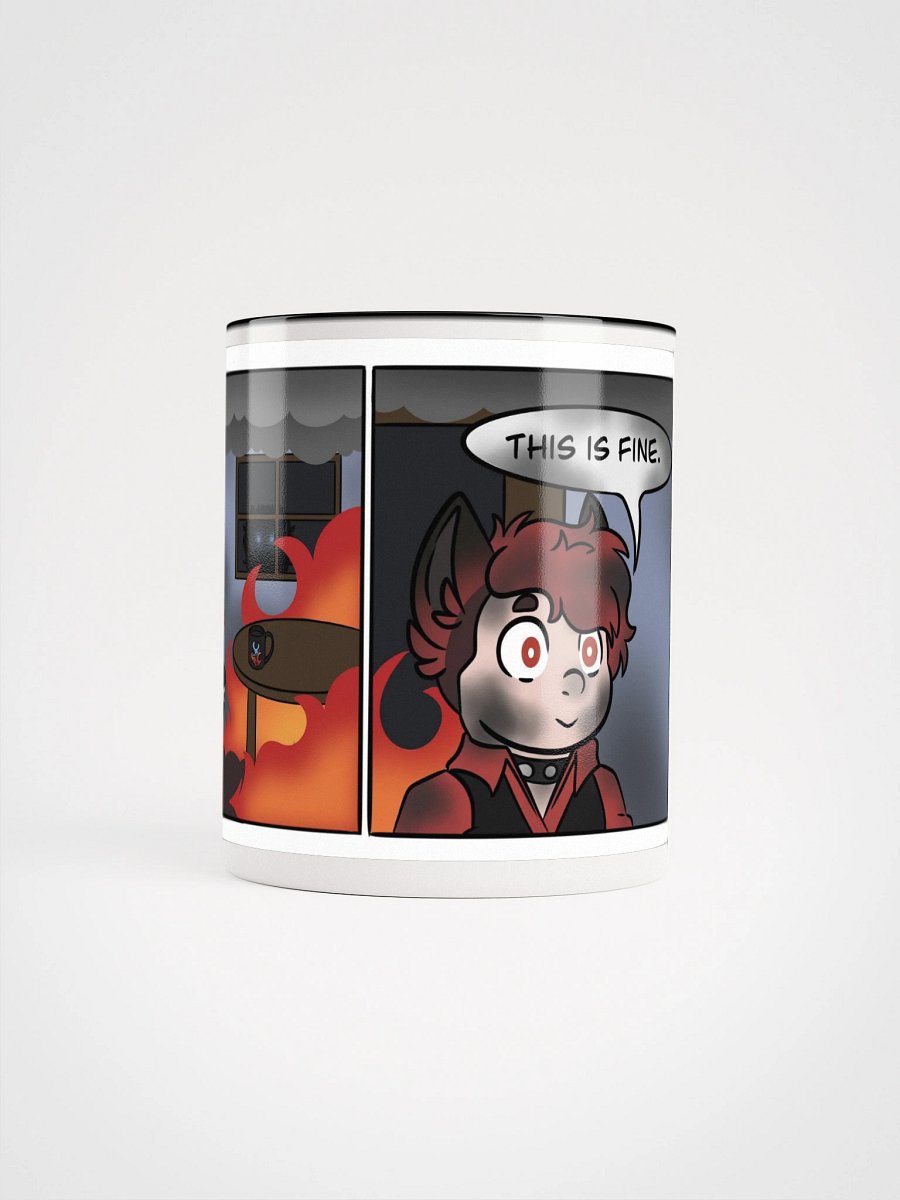 Ceramic Mug with Color Inside - This Is Fine Meme product image (29)