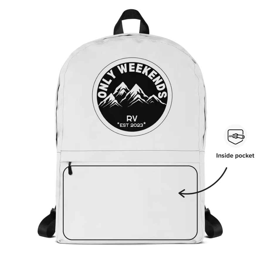 Only Weekends RV logo Backpack product image (4)