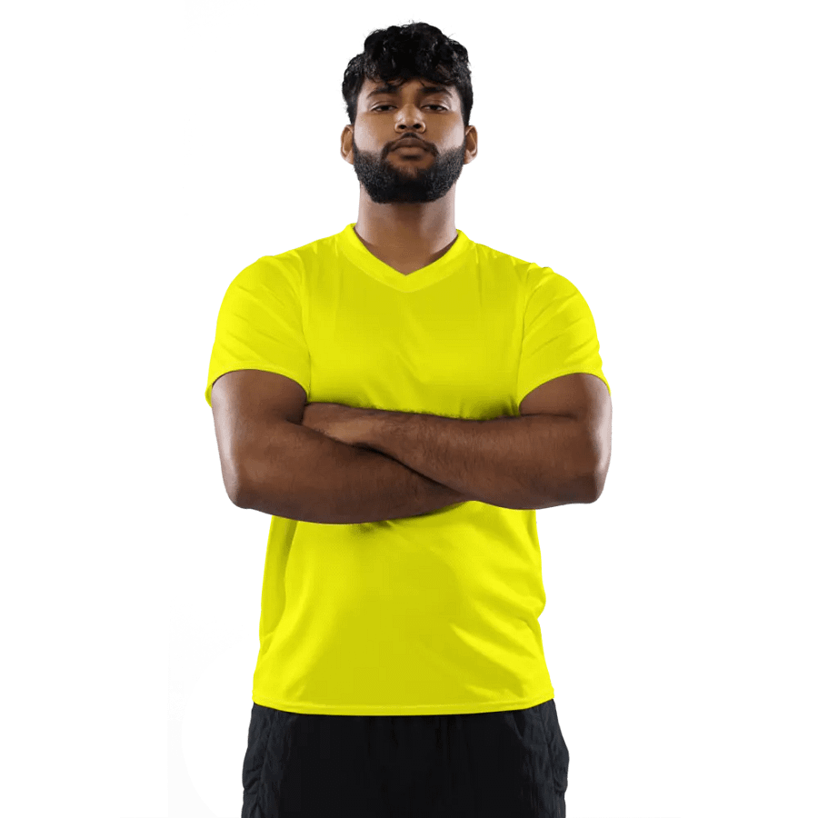 Bright Yellow Unisex Sports Jersey product image (7)