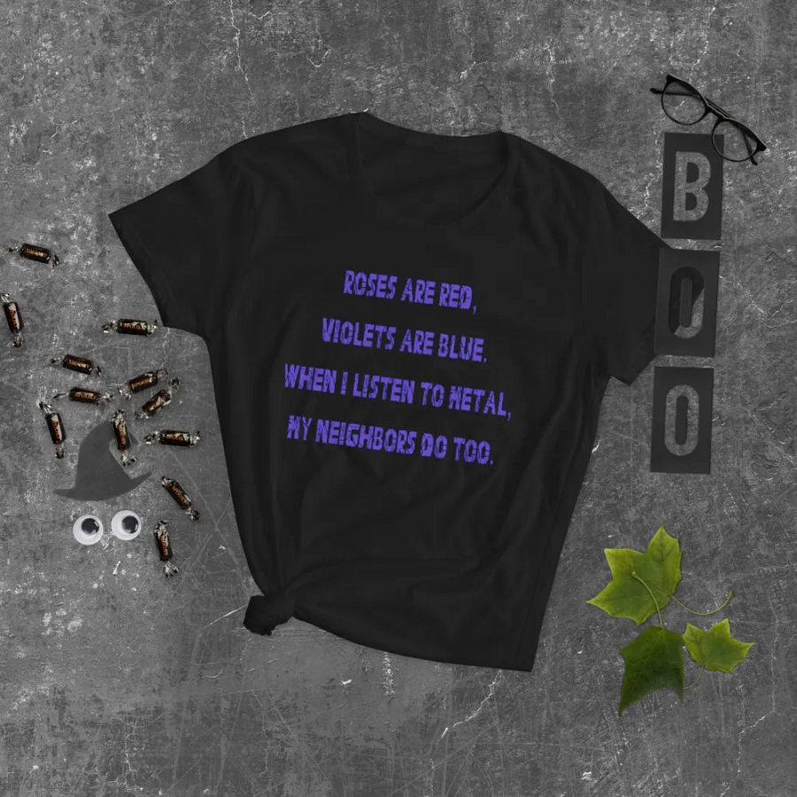 Roses Are Metal Fitted T-Shirt product image (13)