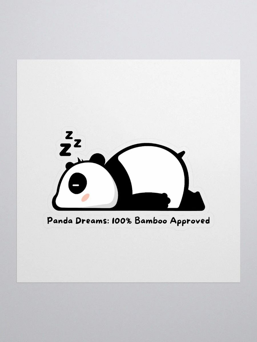 Panda Dreams: 100% Bamboo Approved Sticker product image (3)