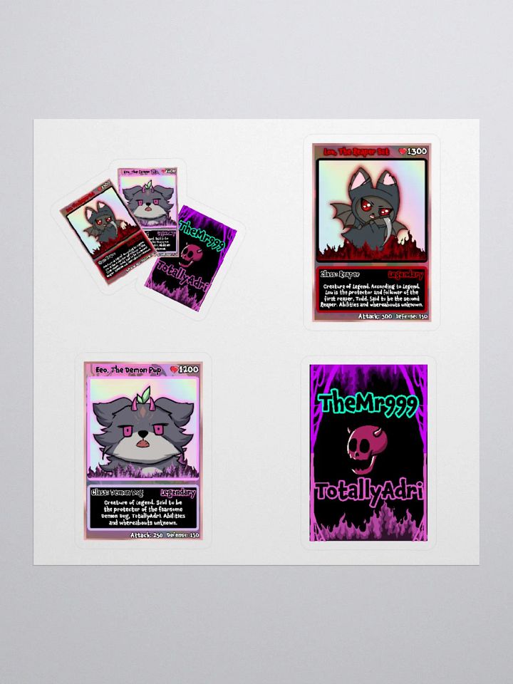 Creatures of Legend, Hell Cardz Collection Large 4-Pack Stickers product image (1)