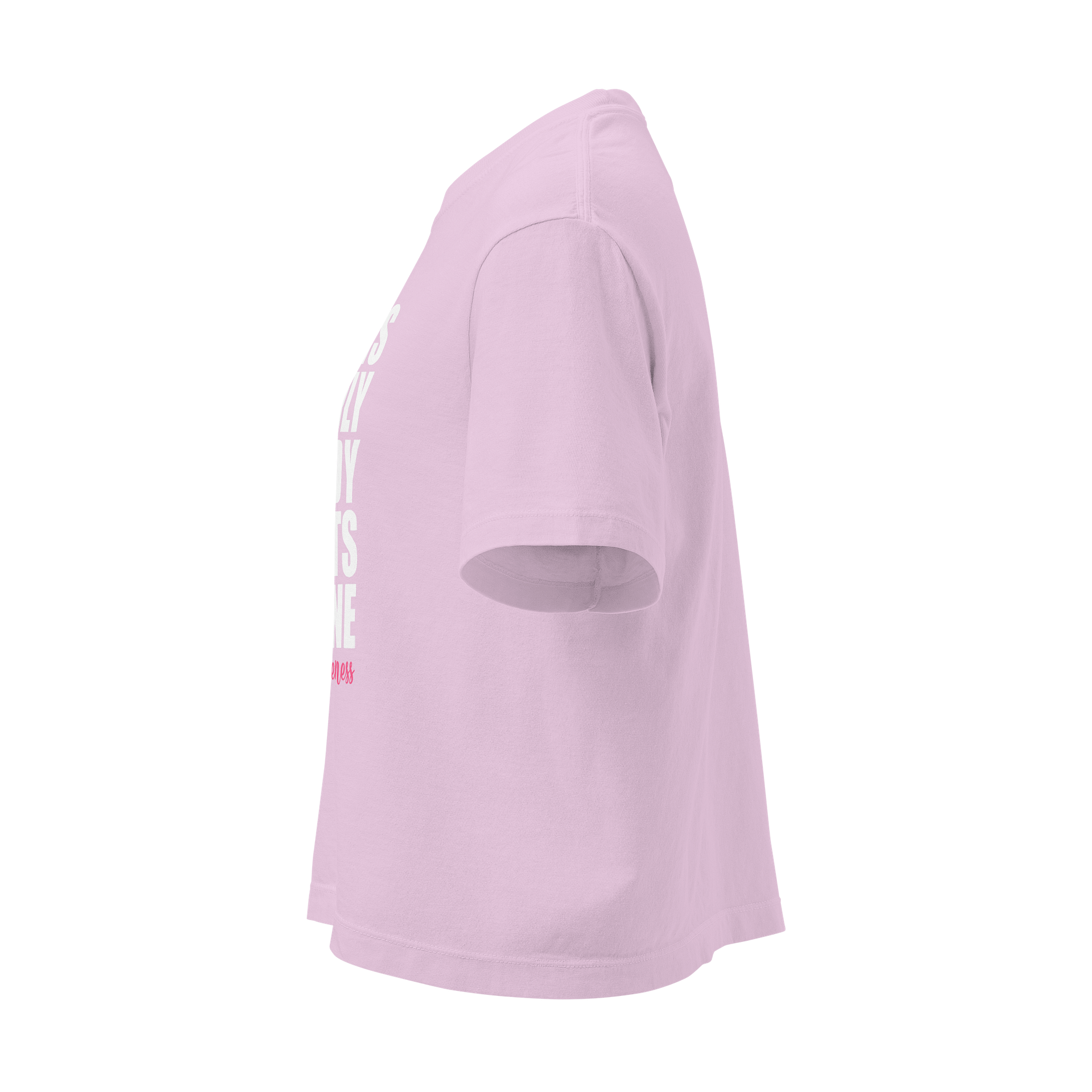 Nobody Fights Alone Boxy – Breast cancer awareness month 2025 Heavyweight Boxy T-Shirt product image (11)