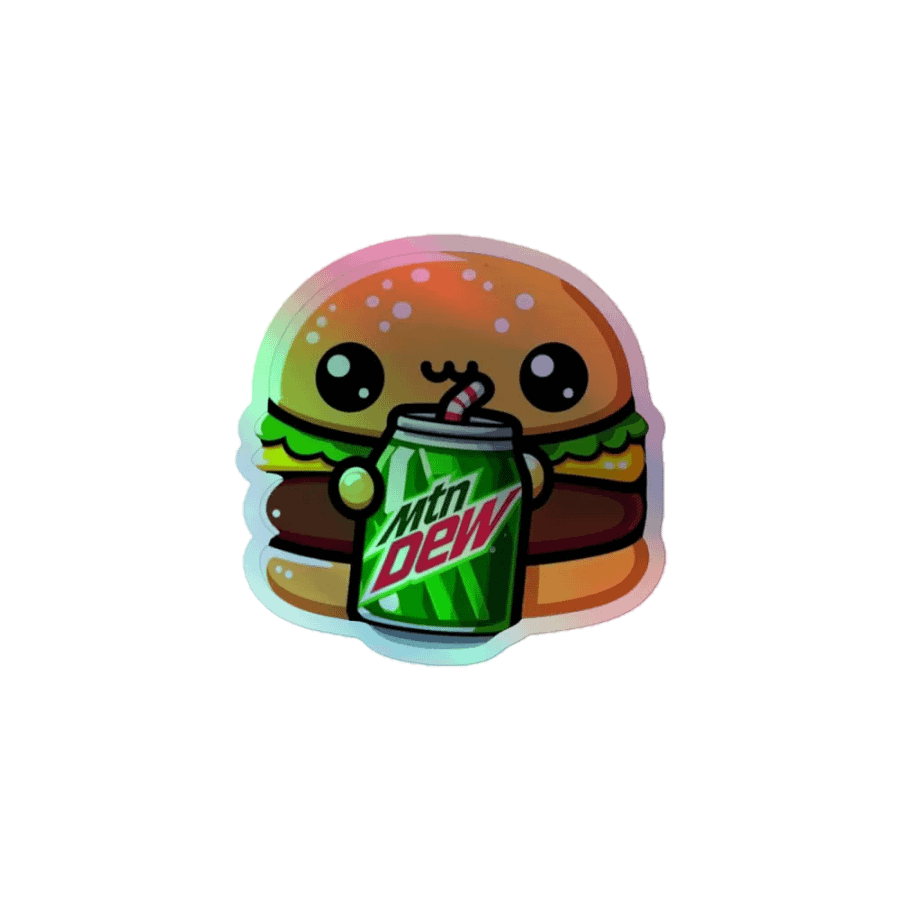 Burger Buddy Holographic Sticker Sheet product image (1)