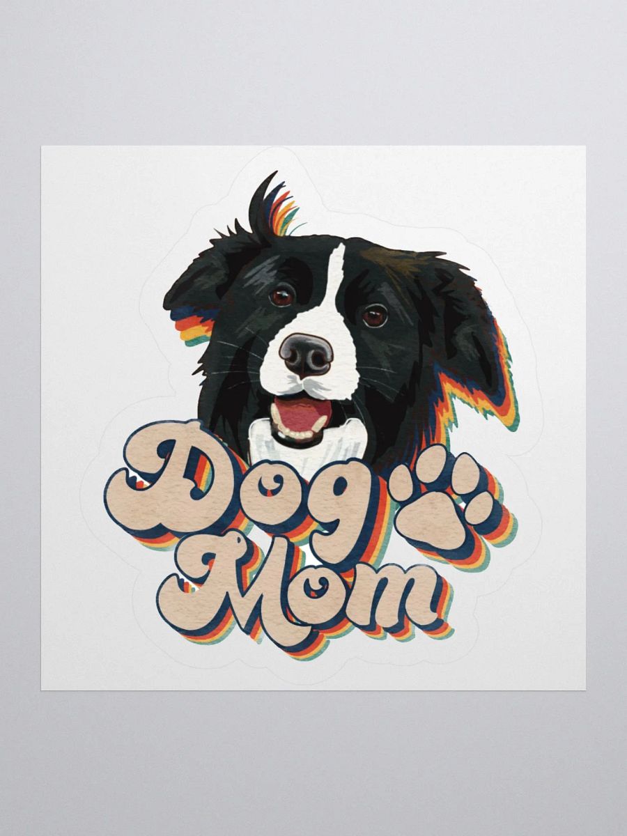 Border Collie Dog Mom Sticker product image (1)
