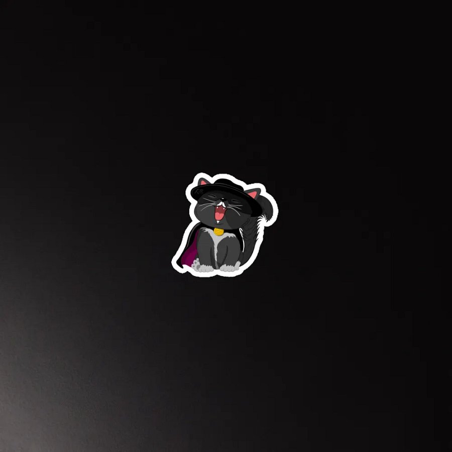 Zorro Cat Die-Cut Magnet product image (5)