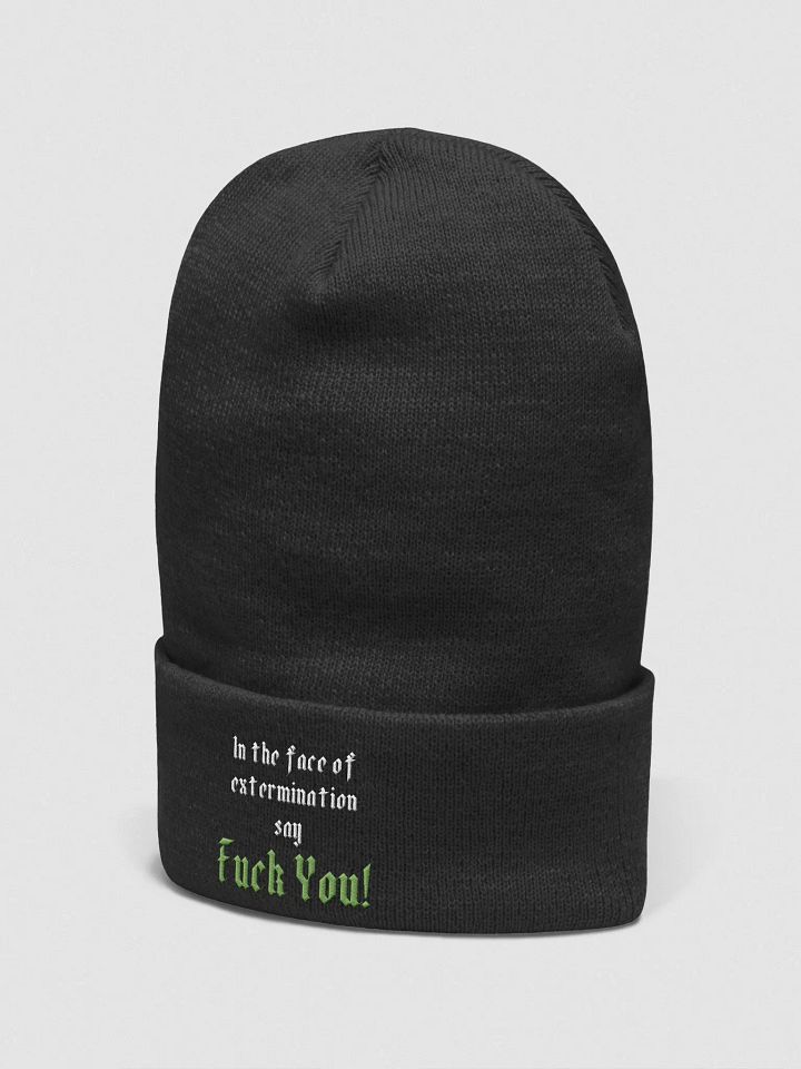 In the Face of Extermination Beanie product image (2)