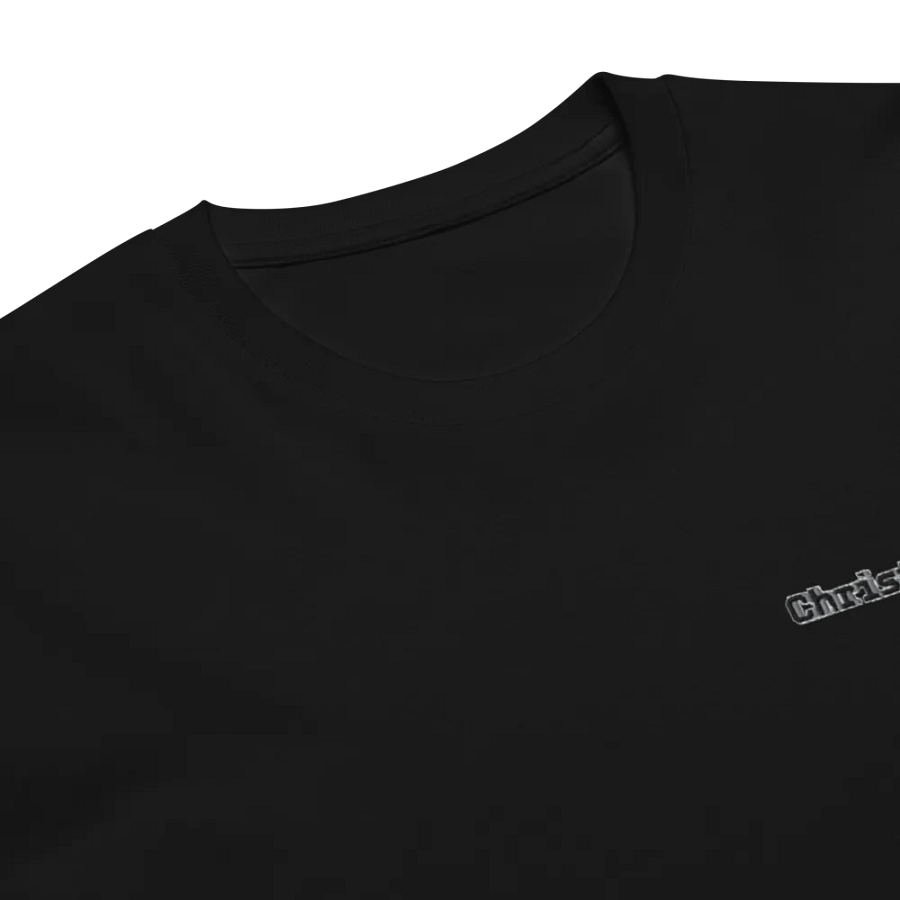 Christopher - Embroidered - Unisex Premium T-Shirt - Black HApex Gear Black Logo product image (5)