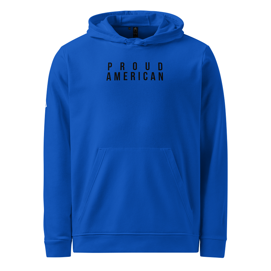 Proud American Fleece Hoodie - BLACK TEXT product image (1)