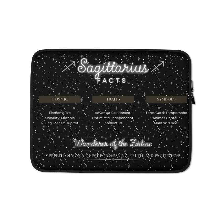 Sagittarius Facts Laptop Sleeve product image (1)