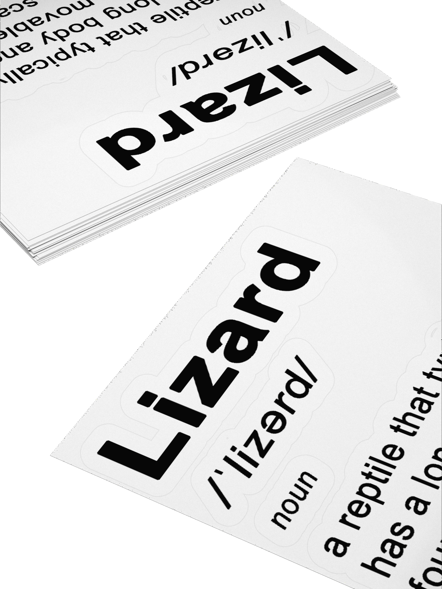 Lizard - Dictionary Sticker product image (10)