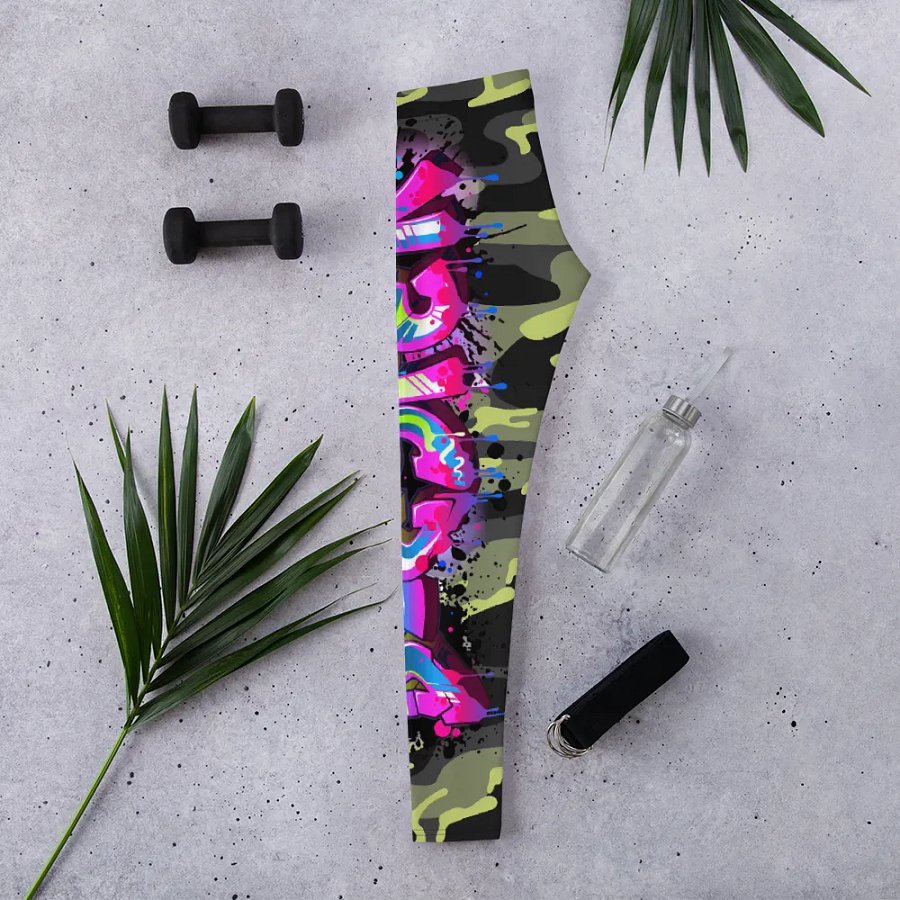 Neon Graffiti Fusion Leggings product image (2)