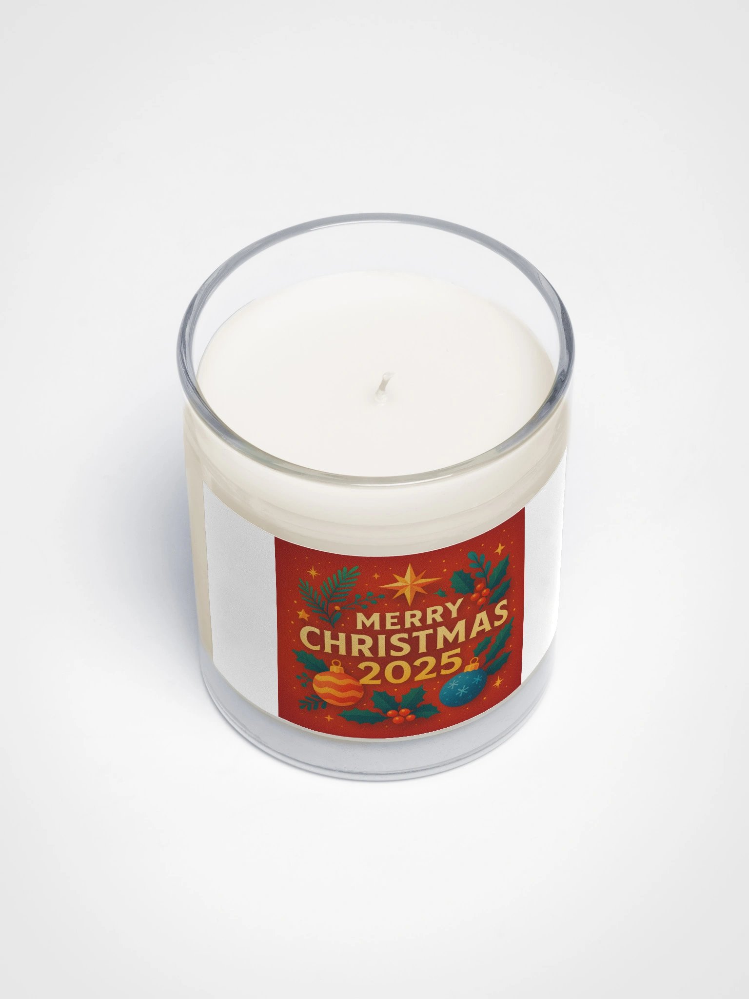 Festive Merry Christmas 2025 Soy Wax Candle product image (3)