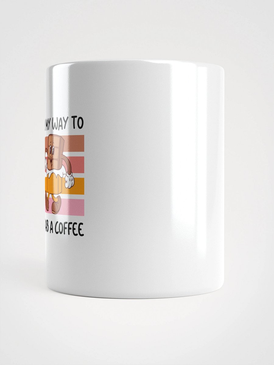 Choco Character Walking White Glossy Mug product image (13)