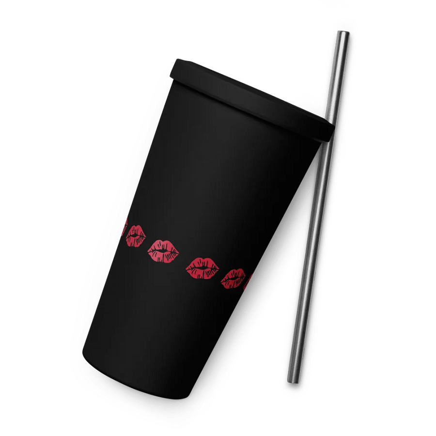 Insulated Tumbler with a Straw (kiss) product image (7)