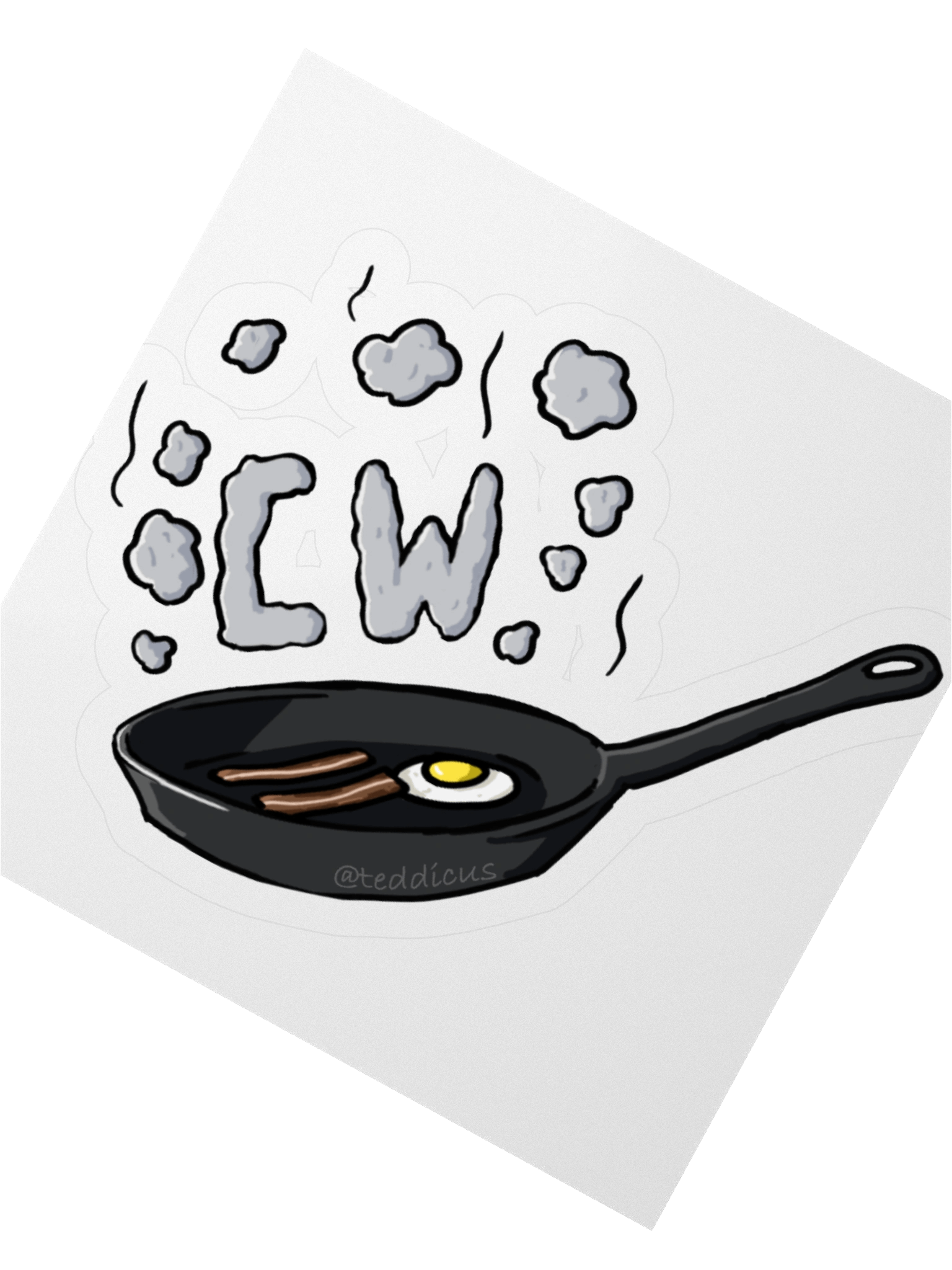 CraftWorks Frying Pan Sticker 🥈 by @teddicus product image (2)