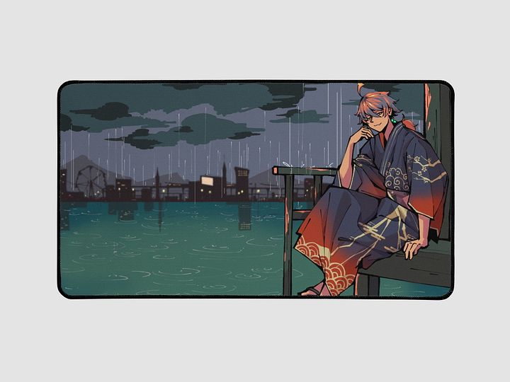 Rainy Night Desk Mat product image (1)
