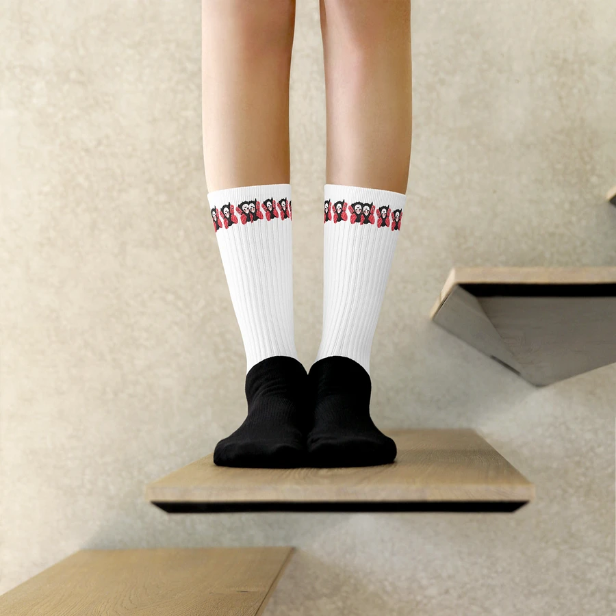 White Visceral Stripe Socks product image (8)
