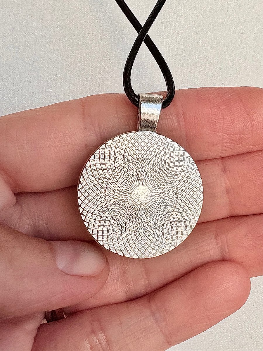 Ocean Dreamscape Pendant Necklace | Handmade Gradient Bead Art | Coastal Charm Jewelry by Monique Faella Designs™ | MFD-00015 product image (4)