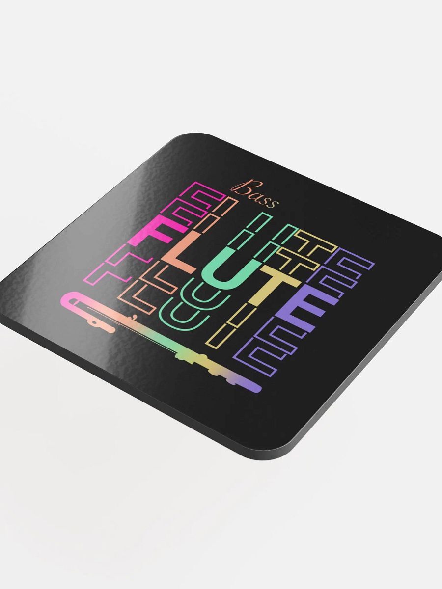 Symmetrical Flute Graphic Coaster - Bass Flute product image (4)