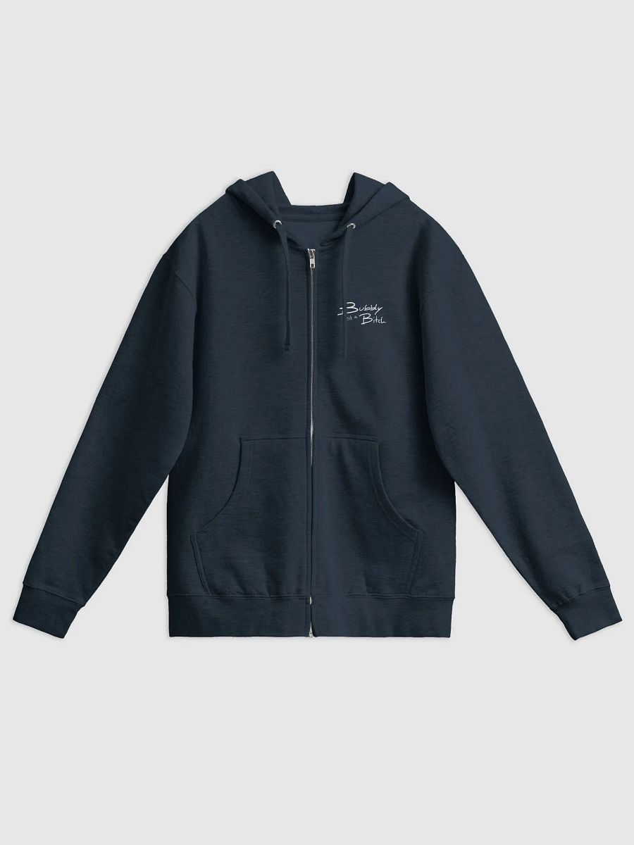 Bubbly and a B*tch (sm. white design) zip-up hoodie product image (1)