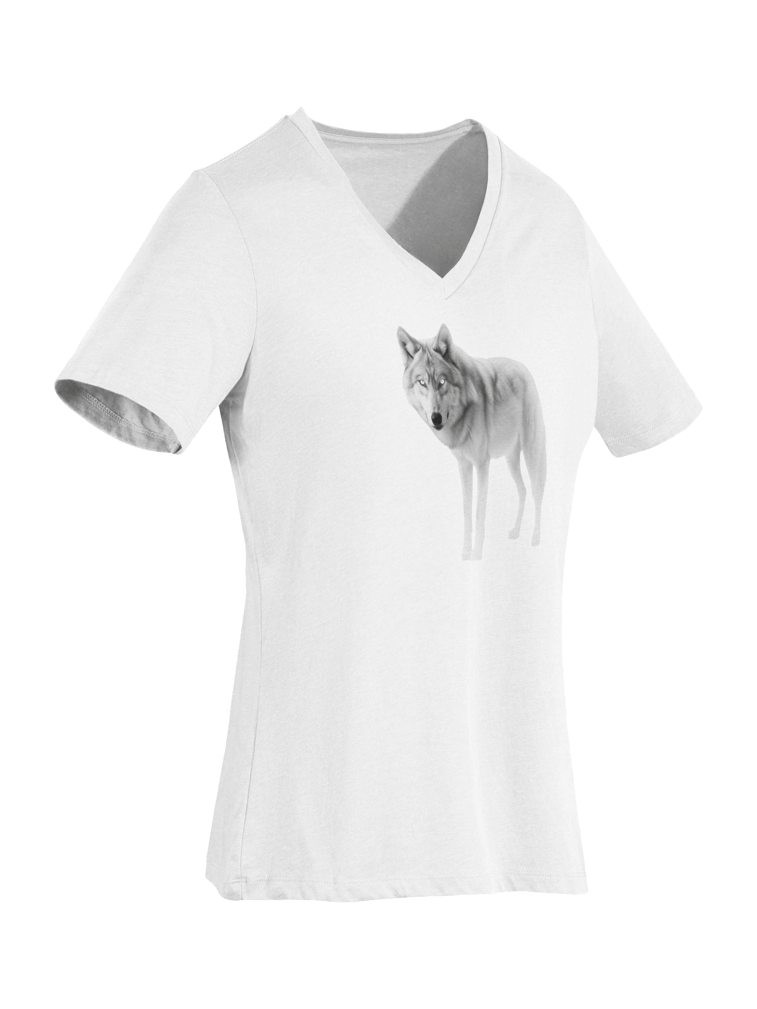 Ethereal Wolf Relaxed V-Neck Tee product image (7)