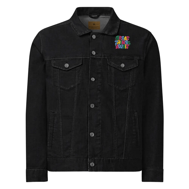Great things await denim jacket product image (1)