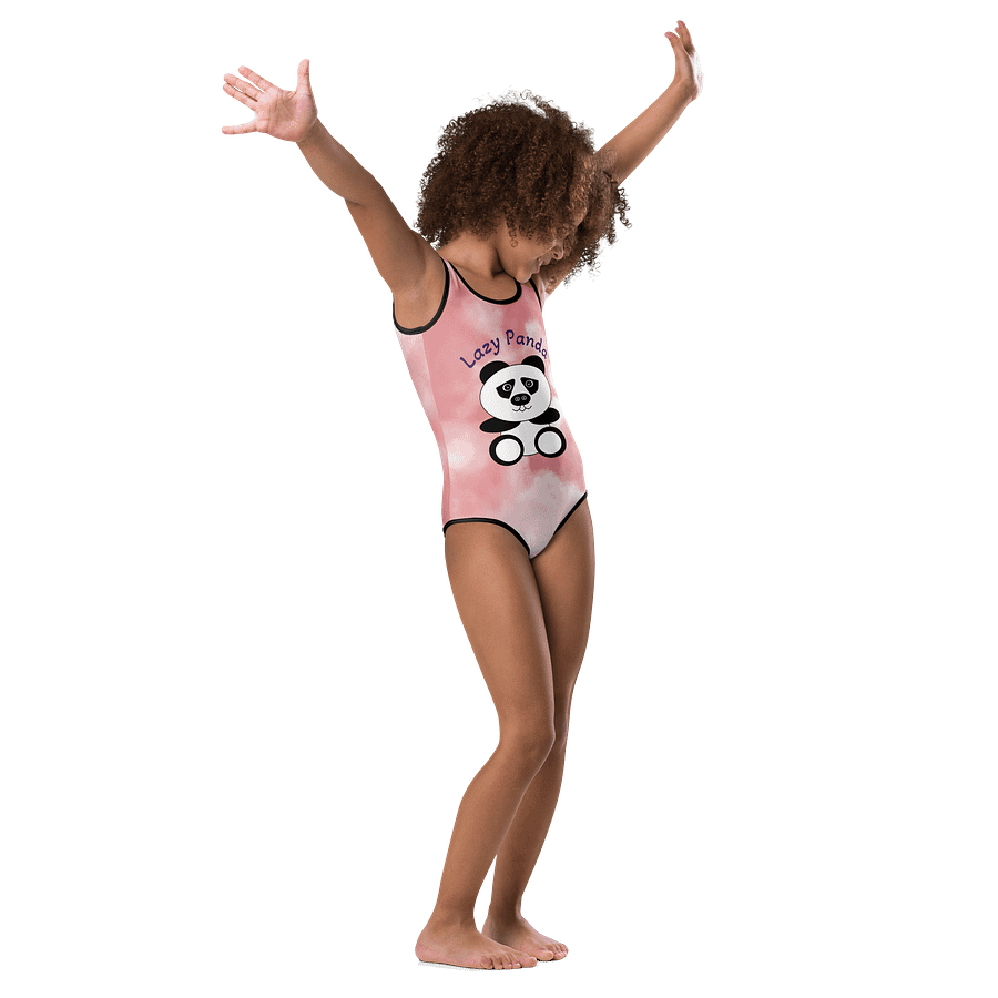 Cozy Clouds Lazy Panda Kids Swimsuit product image (1)