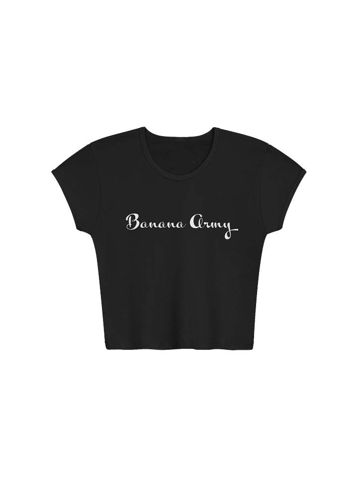 Banana Army Womens Baby Rib Crop Top product image (1)