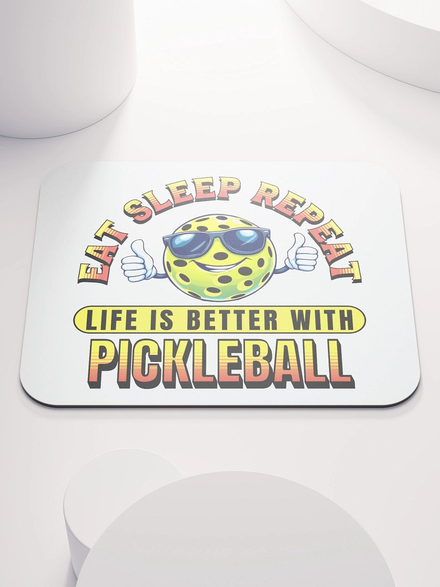 Eat Sleep Repeat Pickleball Thumbs Up Vibes Mouse Pad product image (1)