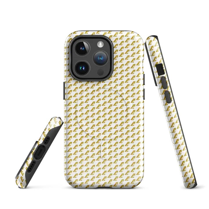 MagSafe® Ultra-Tough Case for iPhone® - Two-Tone Gold Tailfin Design product image (2)