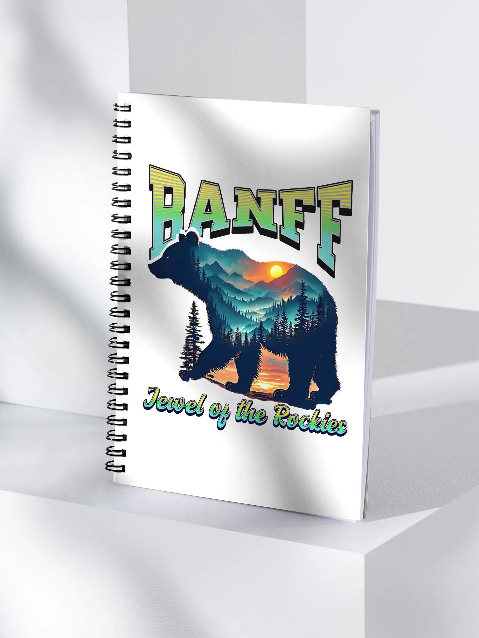 Banff Jewel Of The Rockies Bear Spiral Notebook product image (1)