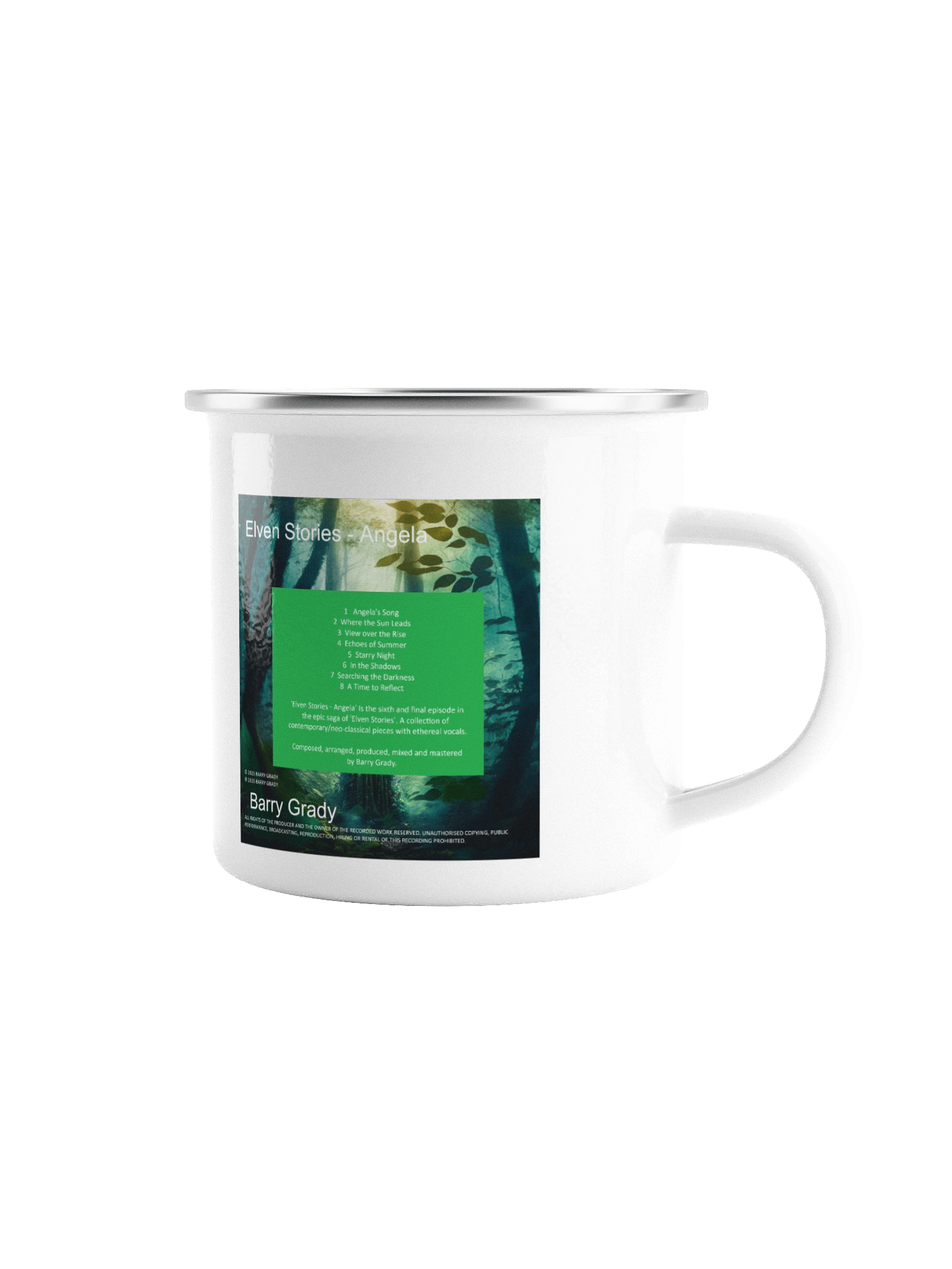 'Elven Stories - Angela' Enamel Mug product image (1)