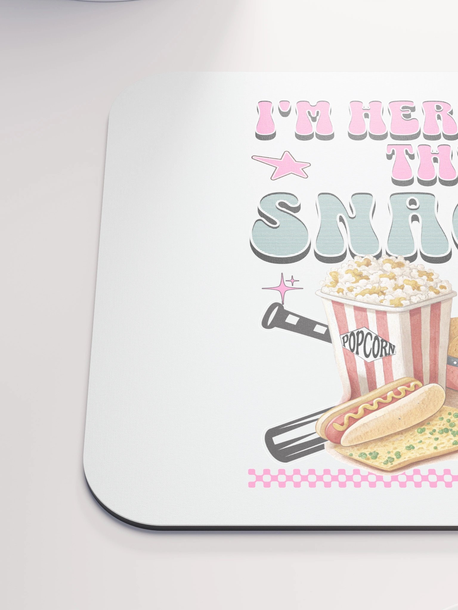 Im Here For The Snacks And Baseball Mouse Pad product image (6)