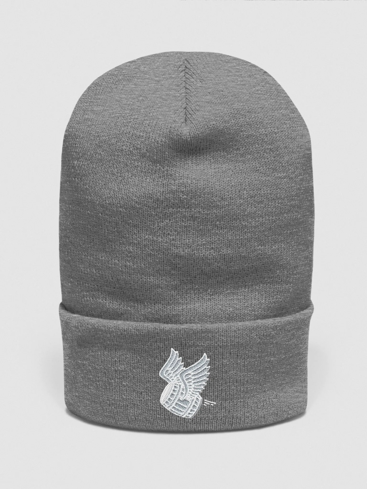 Heather Grey Beenie product image (1)