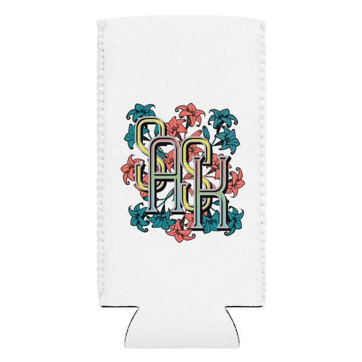 Sask Saskatoon Saskatchewan Flower Floral Charm Can Cooler product image (2)