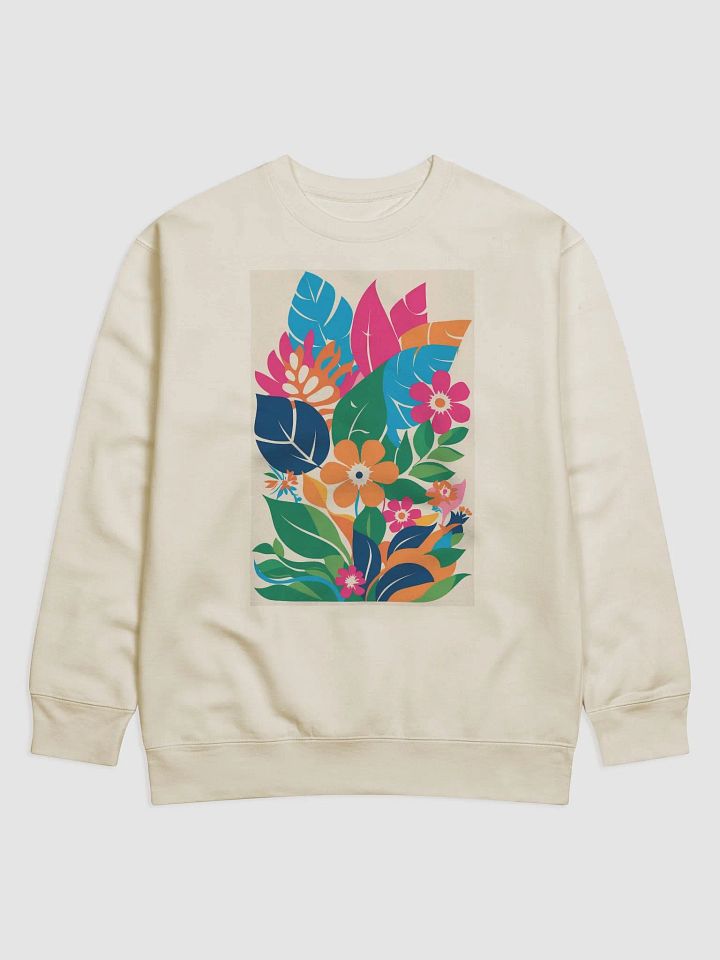 Blooming Vibes – A vibrant floral-themed sweatshirt. product image (3)