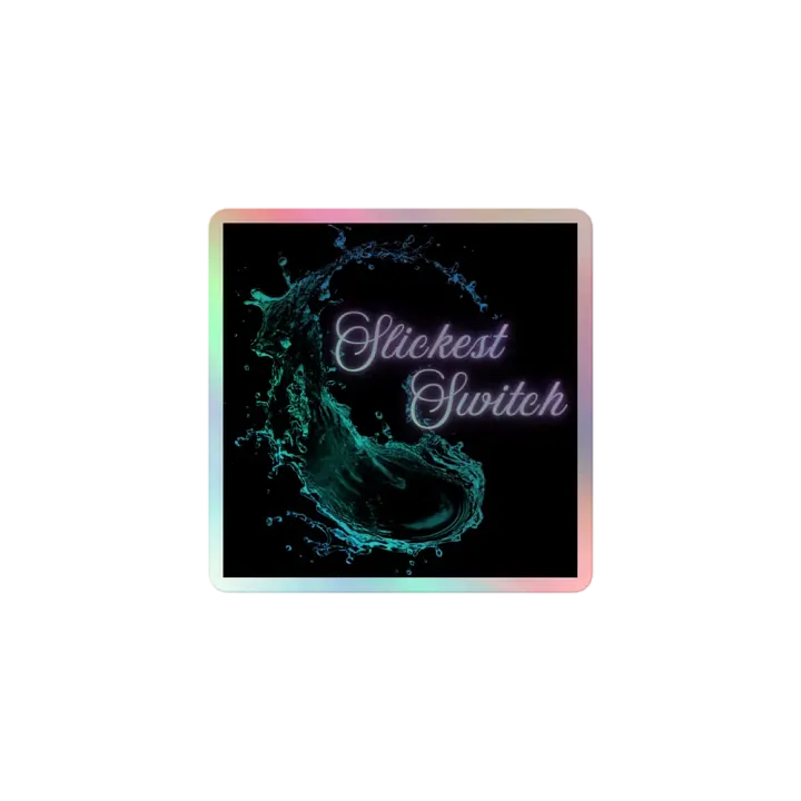 Slickest Switch Sticker Black Holographic product image (1)