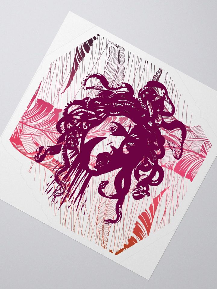 Sticker - Medusa on Purple Feathers product image (2)